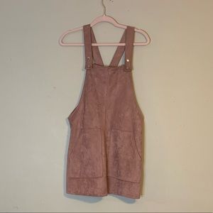 Forever21 Pink Overall Mini Dress